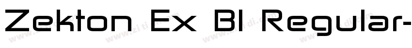 Zekton Ex Bl Regular字体转换